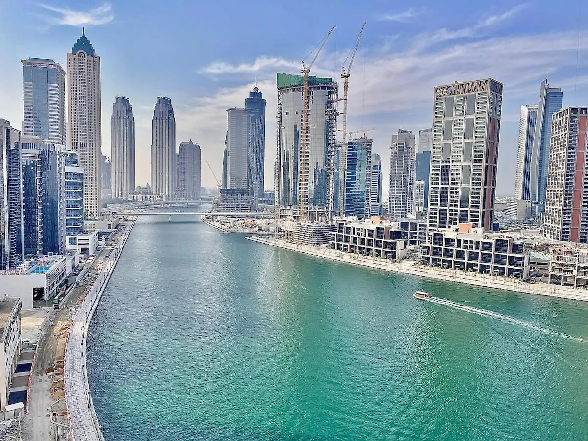 Apartment Panoramic! Burj Khalifa And Canal View! Dubai